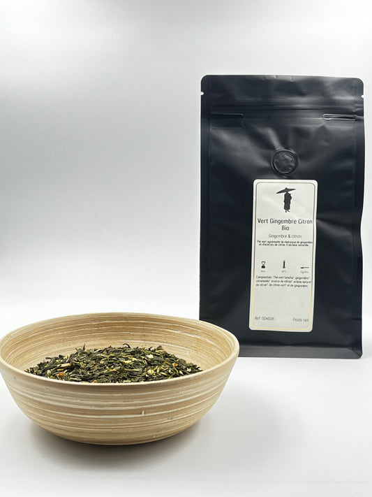 Thé Vert Sencha Gingembre Citron Bio